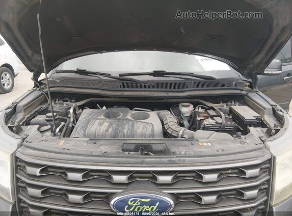 1FM5K7DH0HGD53829 2017 FORD EXPLORER Gray Rear view