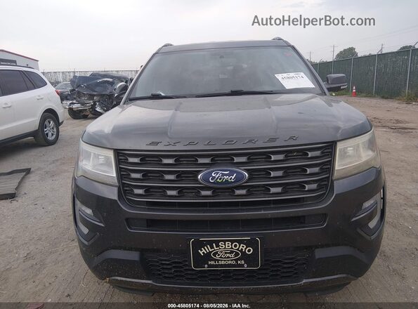 1FM5K7DH0HGD53829 2017 FORD EXPLORER Gray Instrument cluster view