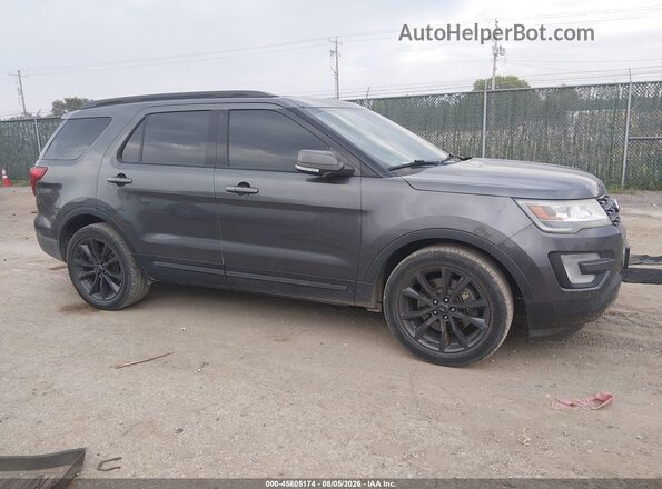 1FM5K7DH0HGD53829 2017 FORD EXPLORER Gray Rear interior view