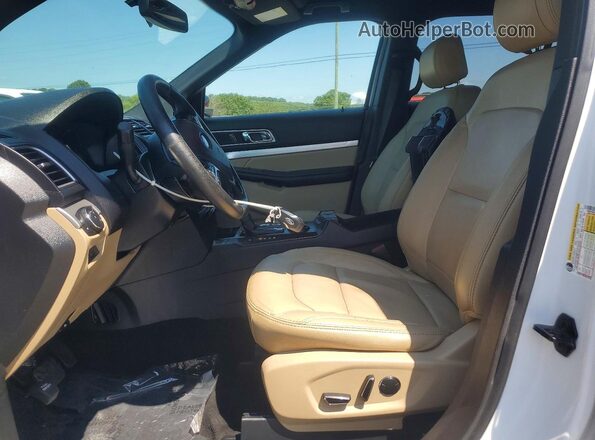 1FM5K7DH1HGC24319 2017 FORD EXPLORER White Front interior view