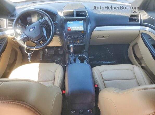 1FM5K7DH1HGC24319 2017 FORD EXPLORER White Dashboard view