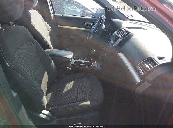 1FM5K7DH1JGC51901 2018 FORD EXPLORER Red Widok wnętrza z przodu