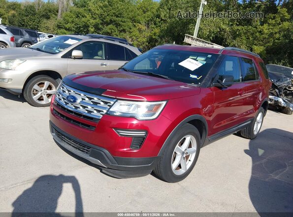 1FM5K7DH1JGC51901 2018 FORD EXPLORER Red Przód lewy