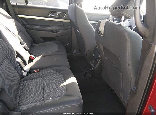 1FM5K7DH1JGC51901 2018 FORD EXPLORER Red Widok naklejki z numerem VIN