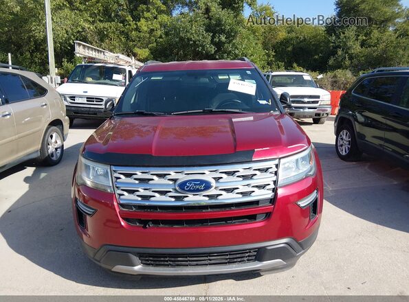 1FM5K7DH1JGC51901 2018 FORD EXPLORER Red Widok zestawu wskaźników