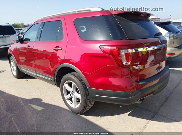 1FM5K7DH1JGC51901 2018 FORD EXPLORER Red Tył lewy