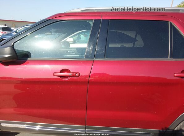 1FM5K7DH1JGC51901 2018 FORD EXPLORER Red Widok wnętrza 360 stopni