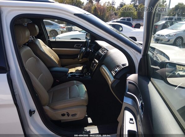 1FM5K7DH2GGB87229 2016 FORD EXPLORER White წინა სალონის ხედი