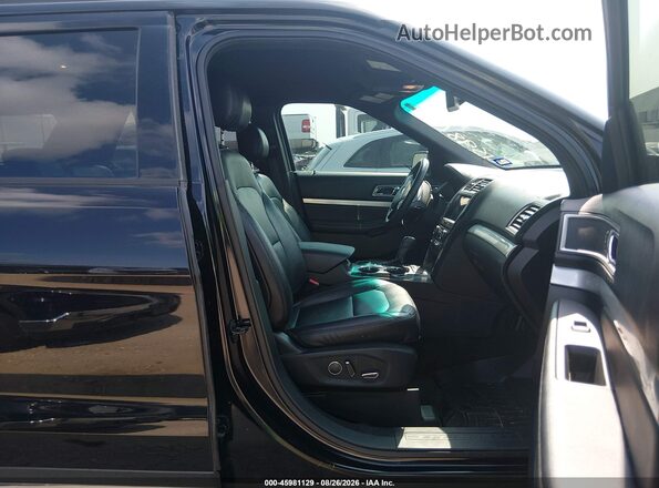 1FM5K7DH2HGA42550 2017 FORD EXPLORER Black Widok wnętrza z przodu