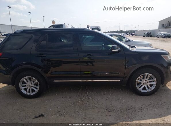 1FM5K7DH2HGA42550 2017 FORD EXPLORER Black Widok wnętrza z tyłu