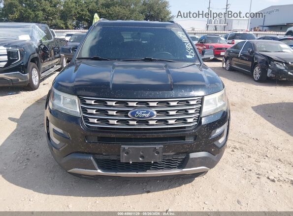 1FM5K7DH2HGA42550 2017 FORD EXPLORER Black Widok zestawu wskaźników