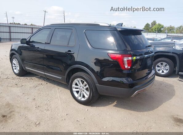 1FM5K7DH2HGA42550 2017 FORD EXPLORER Black Tył lewy