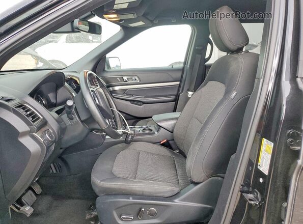 1FM5K7DH2JGB20122 2018 FORD EXPLORER Black Widok wnętrza z przodu
