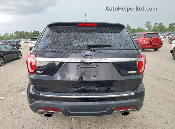 1FM5K7DH2JGB20122 2018 FORD EXPLORER Black Widok z tyłu