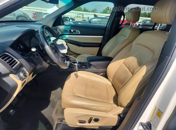 1FM5K7DH3GGD33878 2016 FORD EXPLORER White Vista interior delantera