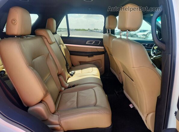 1FM5K7DH3GGD33878 2016 FORD EXPLORER White Vista interior trasera