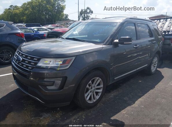 1FM5K7DH6HGC17429 2017 FORD EXPLORER Gray Front left