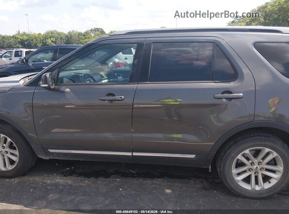 1FM5K7DH6HGC17429 2017 FORD EXPLORER Gray 360 interior view