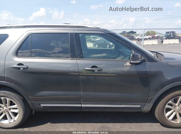 1FM5K7DH6HGC17429 2017 FORD EXPLORER Gray Rear interior view