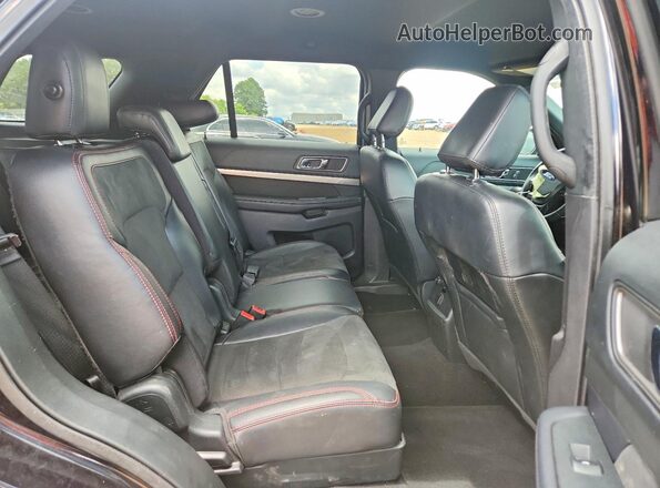 1FM5K7DH6KGA71783 2019 FORD EXPLORER Black Rear interior view