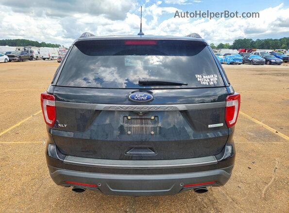 1FM5K7DH6KGA71783 2019 FORD EXPLORER Black Rear view