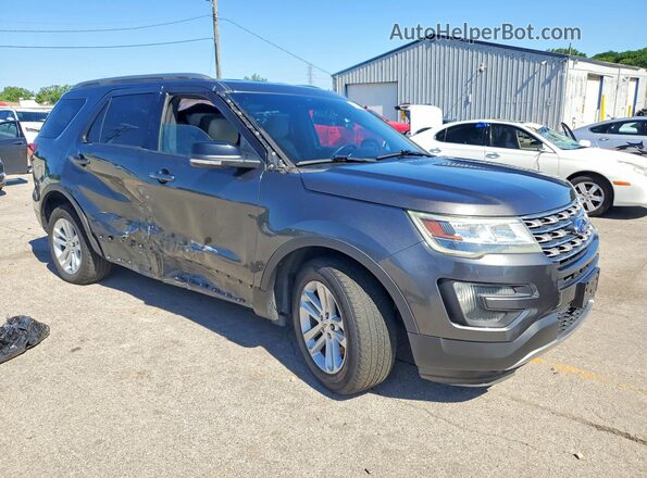 1FM5K7DH7GGA92956 2016 FORD EXPLORER Gray Przód prawy