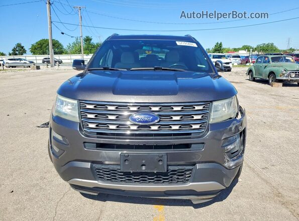 1FM5K7DH7GGA92956 2016 FORD EXPLORER Gray Widok z przodu