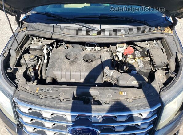 1FM5K7DH7GGA92956 2016 FORD EXPLORER Gray Widok komory silnika