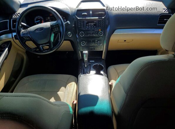 1FM5K7DH7GGA92956 2016 FORD EXPLORER Gray Widok deski rozdzielczej