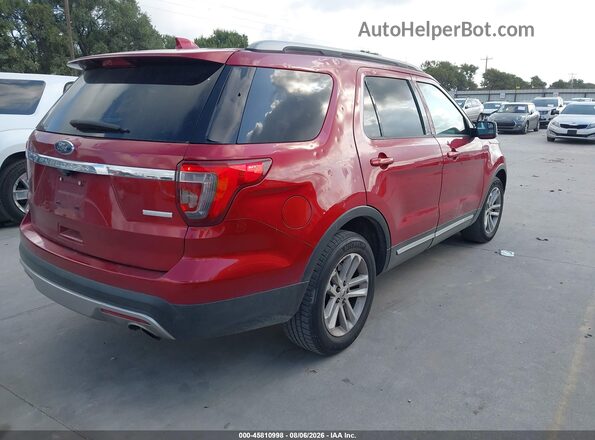 1FM5K7DH8GGC40452 2016 FORD EXPLORER Red Հետևի աջ