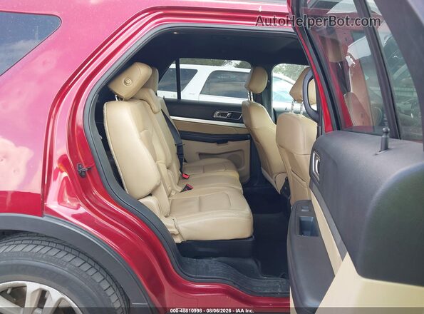 1FM5K7DH8GGC40452 2016 FORD EXPLORER Red VIN կոդի պիտակի տեսք