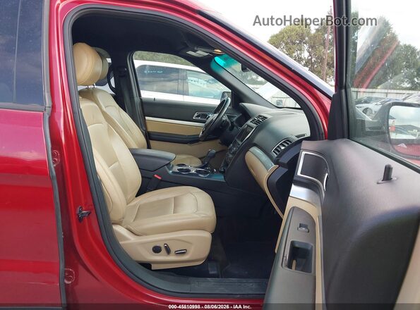 1FM5K7DH8GGC40452 2016 FORD EXPLORER Red Սալոնի դիմացի տեսք