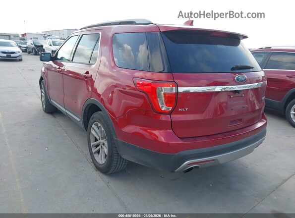 1FM5K7DH8GGC40452 2016 FORD EXPLORER Red Հետևի ձախ