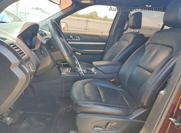 1FM5K7DH8JGC56853 2018 FORD EXPLORER Burgundy Vista interior delantera
