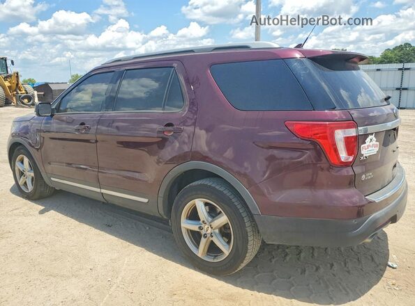 1FM5K7DH8JGC56853 2018 FORD EXPLORER Burgundy Trasero izquierdo