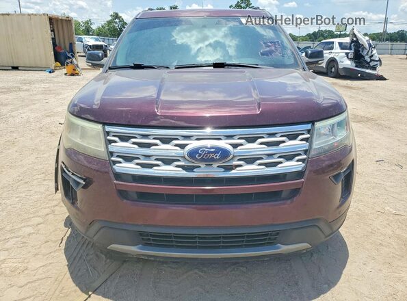1FM5K7DH8JGC56853 2018 FORD EXPLORER Burgundy Vista frontal