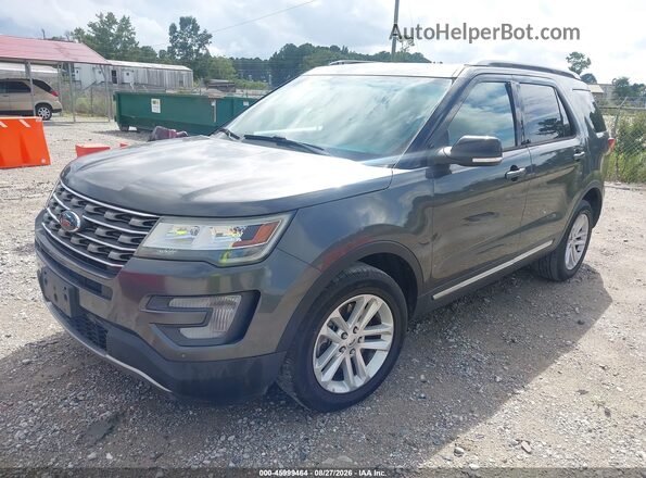 1FM5K7DH9HGA48491 2017 FORD EXPLORER Gray Vista tres cuartos delantera izquierda