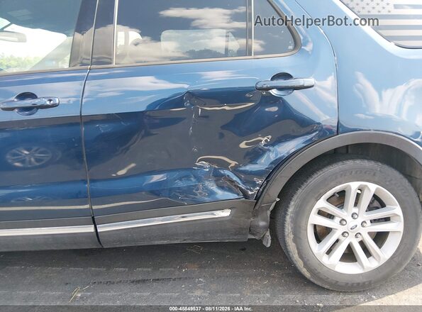 1FM5K7DH9HGC54037 2017 FORD EXPLORER Blue Front view