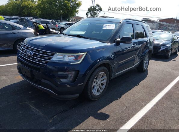 1FM5K7DH9HGC54037 2017 FORD EXPLORER Blue Front left