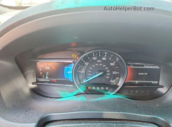 1FM5K7DHXHGA86277 2017 FORD EXPLORER Black Вид щитка приладів