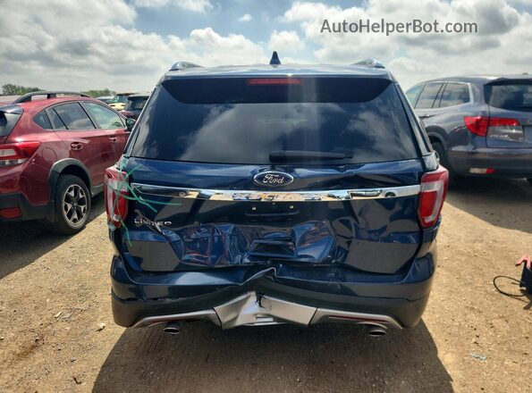 1FM5K7F80GGB87095 2016 FORD EXPLORER Blue Հետևի տեսք