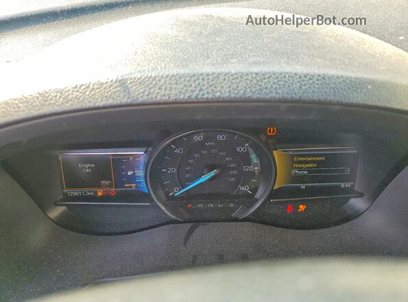 1FM5K7F80GGC90310 2016 FORD EXPLORER Синий Вид щитка приборов