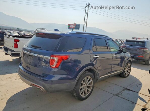 1FM5K7F80GGC90310 2016 FORD EXPLORER Синий Задняя правая четверть