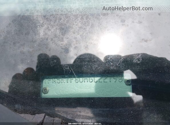 1FM5K7F80HGC22798 2017 FORD EXPLORER Gray 