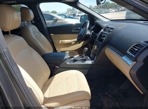 1FM5K7F80HGC34045 2017 FORD EXPLORER Gray Vista interior delantera
