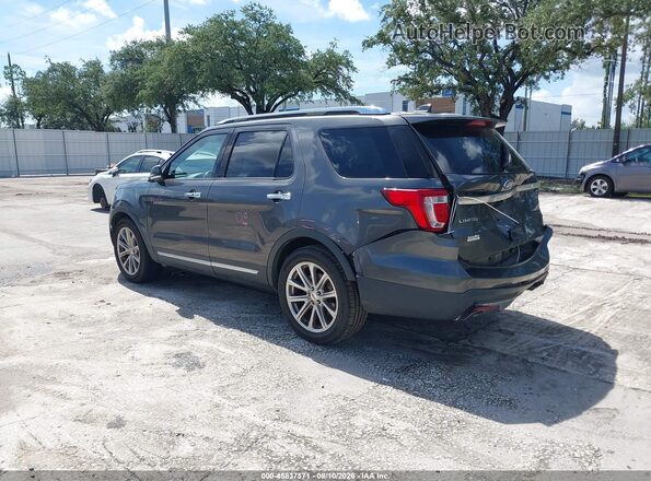 1FM5K7F80HGC34045 2017 FORD EXPLORER Gray Trasero izquierdo