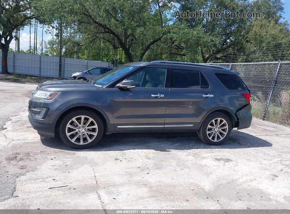 1FM5K7F80HGC34045 2017 FORD EXPLORER Gray Vista interior de 360 grados