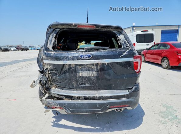 1FM5K7F80JGC26999 2018 FORD EXPLORER Черный Вид сзади