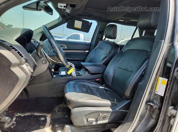 1FM5K7F80JGC26999 2018 FORD EXPLORER Черный Вид салона спереди