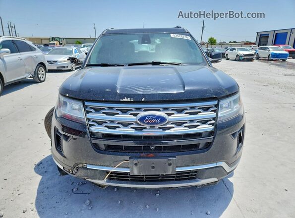 1FM5K7F80JGC26999 2018 FORD EXPLORER Черный Вид спереди